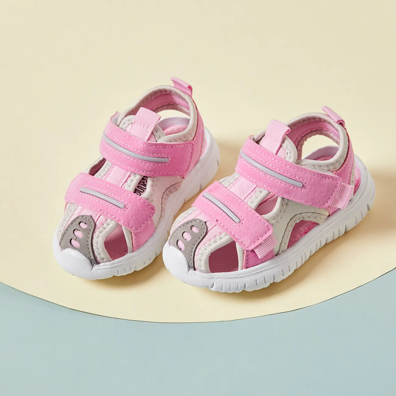 Toddler / Kid Fashion Velcro Closure Sandals Pink big image 1