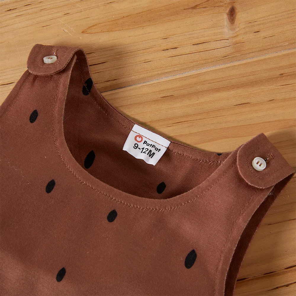 Baby Boy Striped Top & Animal Overalls Sets big image 4