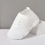 Toddler Boy / Girl Trendy Solid Breathable Athletic shoes Creamy White image 2