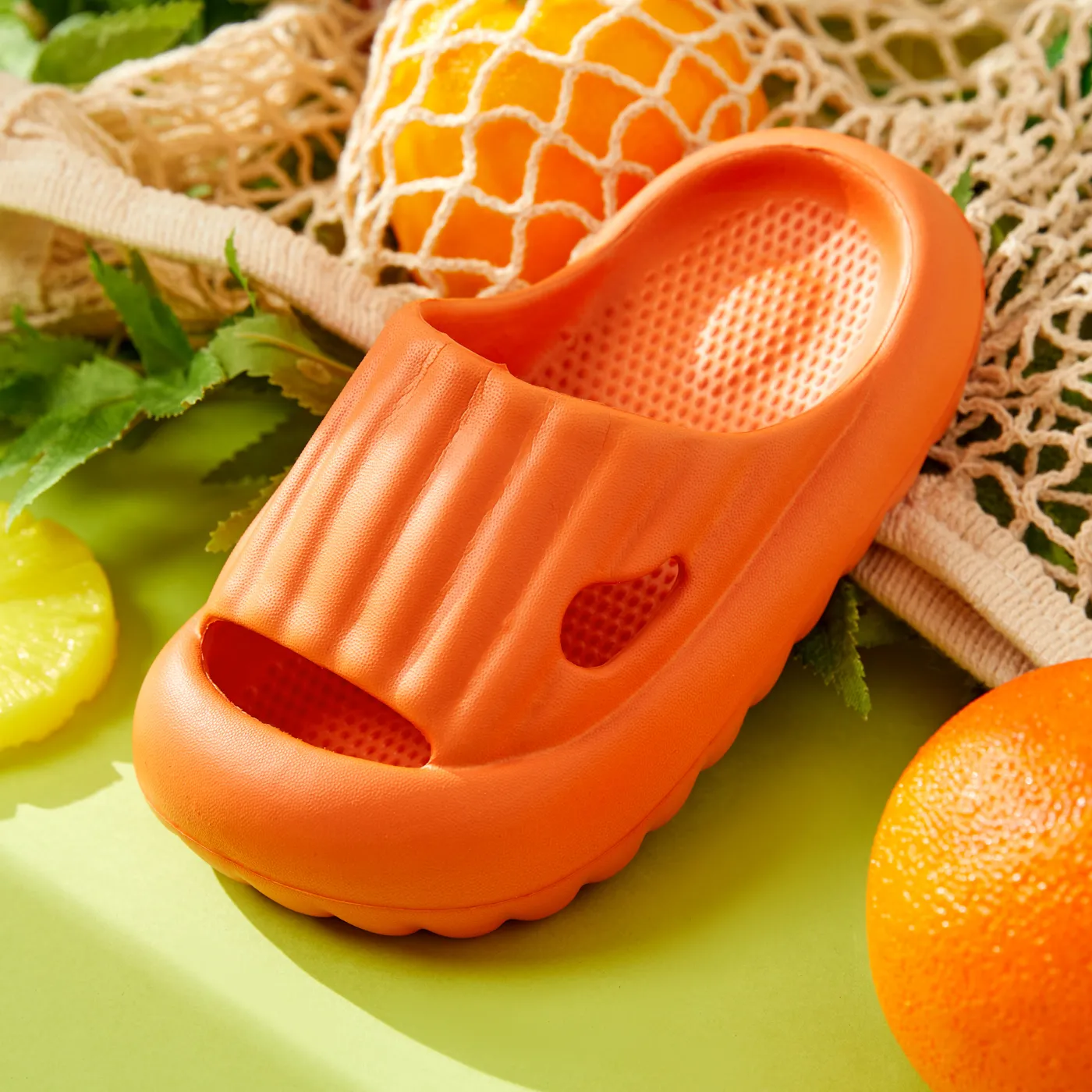 Toddler / Kid Solid Slippers Orange image 5