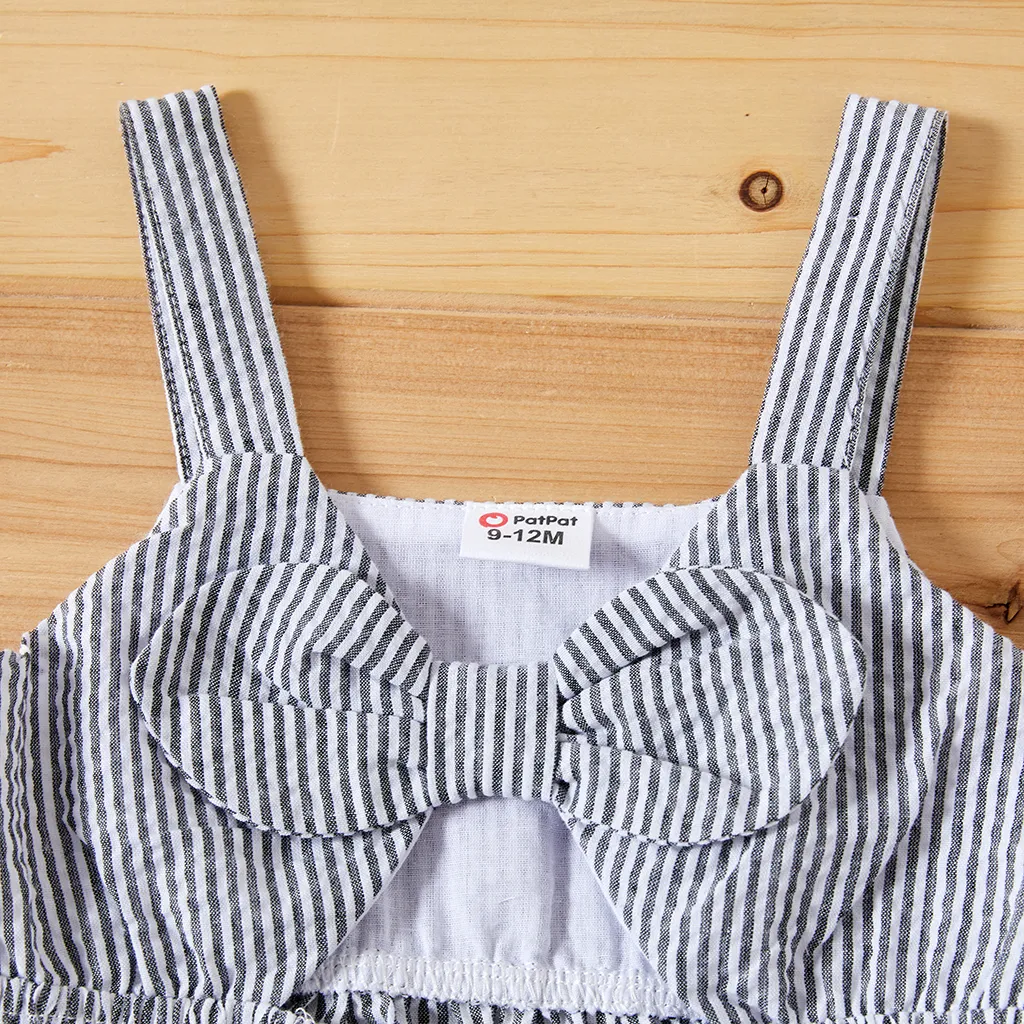 Baby / Toddler Strappy Striped Dress Black big image 1
