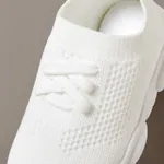 Toddler Boy / Girl Trendy Solid Breathable Athletic shoes Creamy White image 4