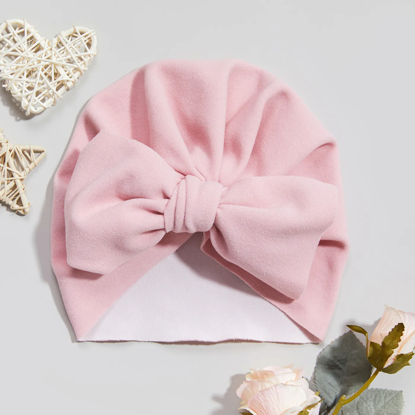 Baby / Toddler Solid Bowknot Hat Light Pink