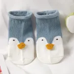 Baby-/Kleinkindkarikatur-mittlere Socken blau