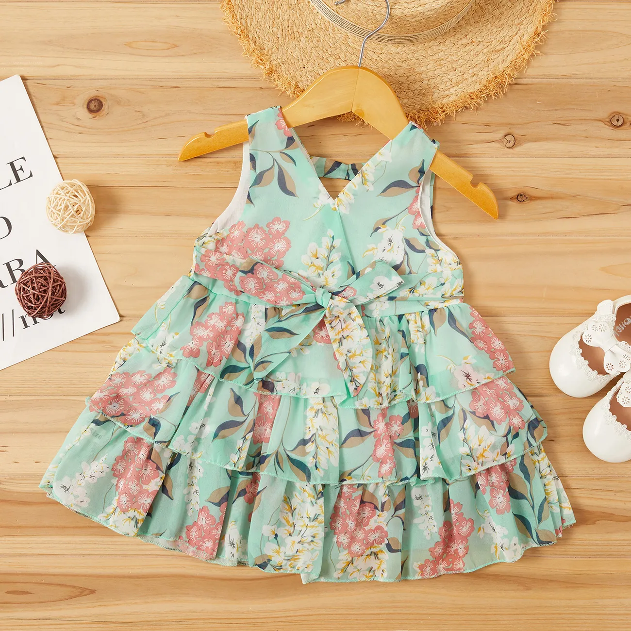 Baby / Toddler Girl Pretty Floral Print Layered Dresses Only $14.99 ...
