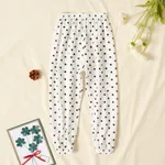 Toddler Girl Casual Polka dots Mosquito Repellent Pants White
