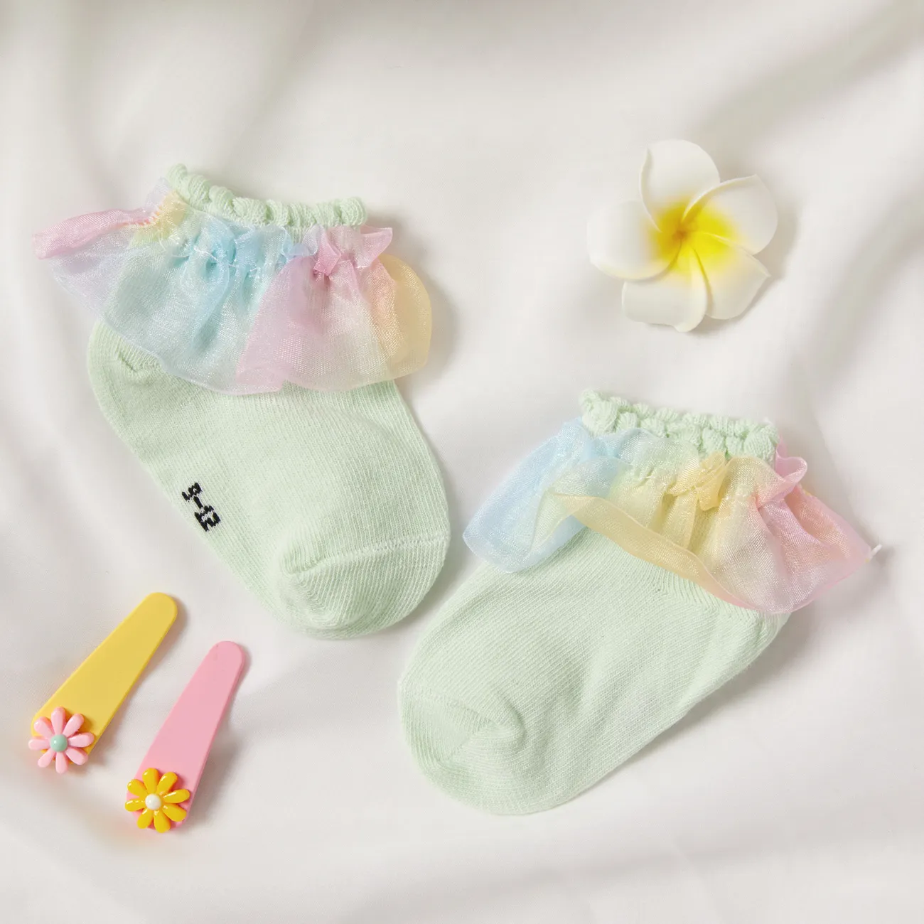 

Baby / Toddler / Kid Mesh Flounced Socks