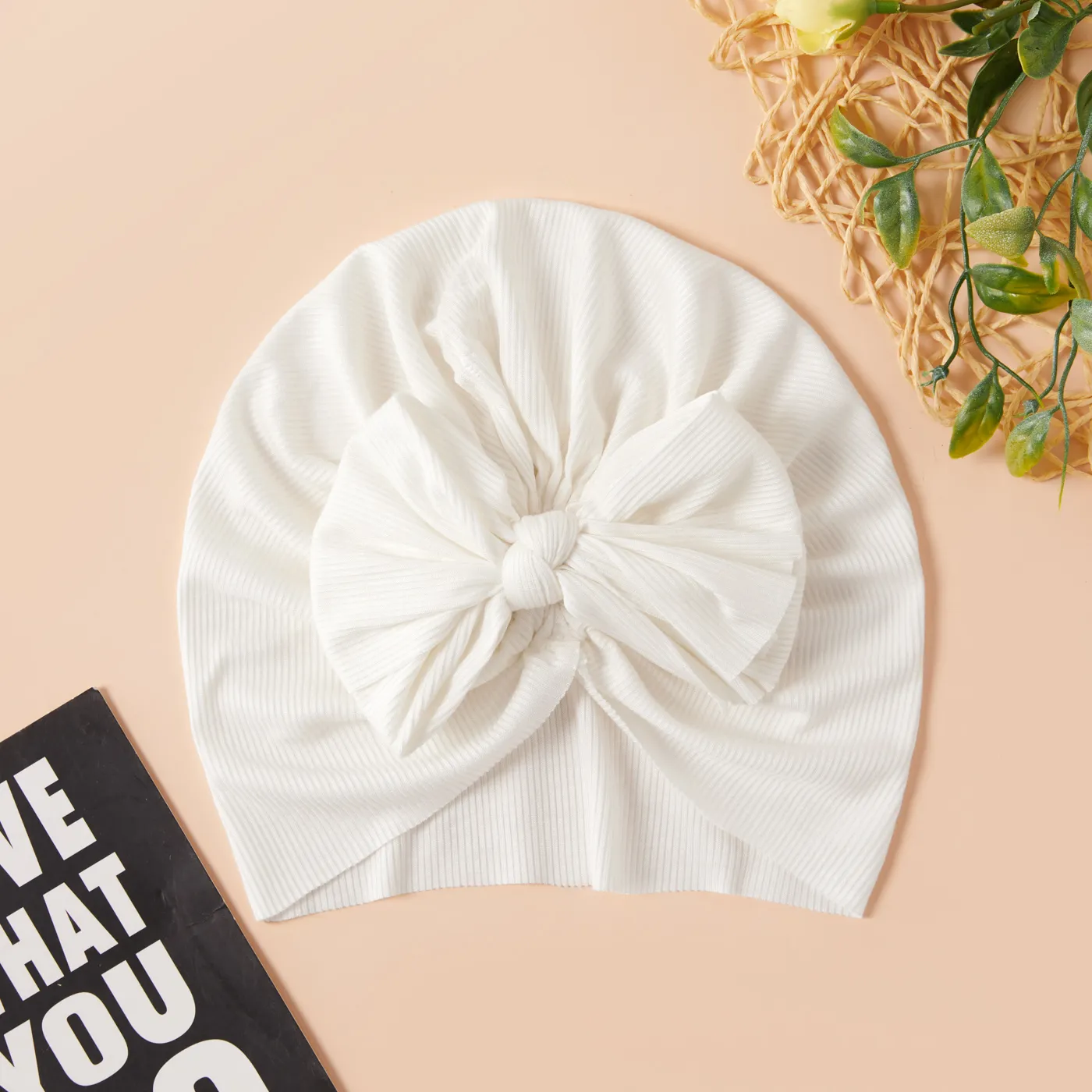 Baby / Toddler Bowknot Hat White big image 1