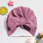 Baby / Toddler Solid Bowknot Hat Purple