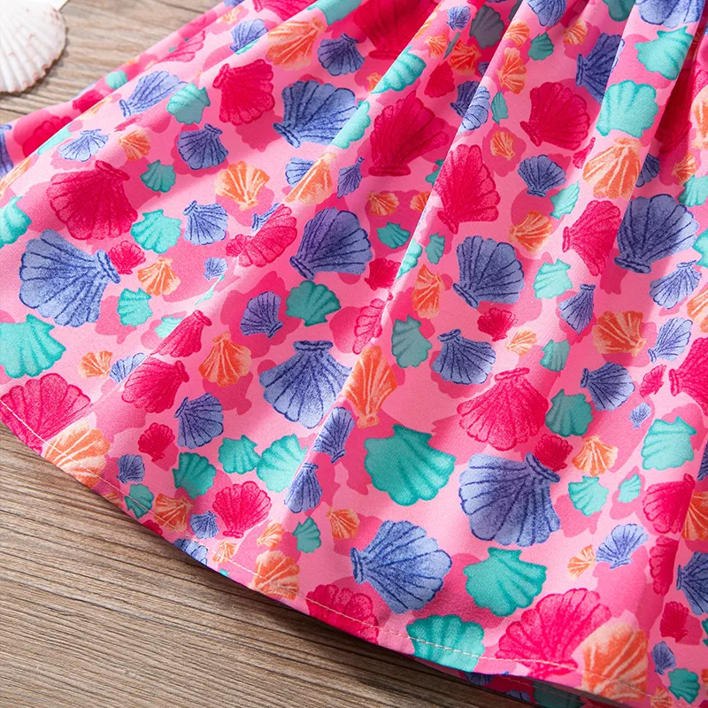 Baby Girl Allover Floral Print Puff Sleeve Dress   image 4