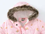  Toddler/Kid Girl Sweet Fleece-lining Hooded Jacket  image 5