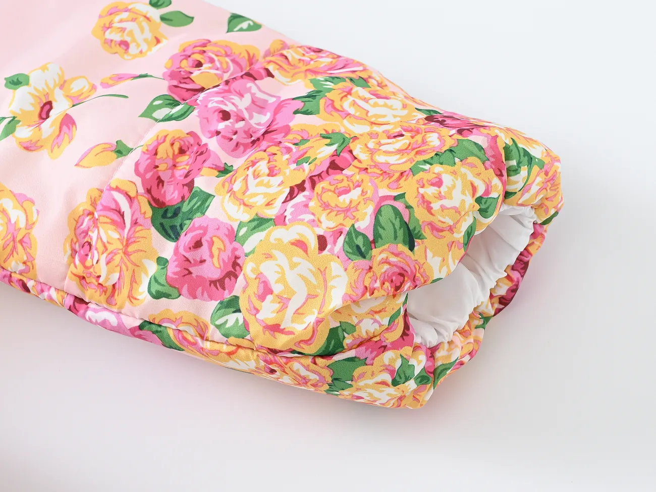 Süße Mädchen Baumwolljacke mit Kapuze, floralem Design - 1 Stück rosa big image 1