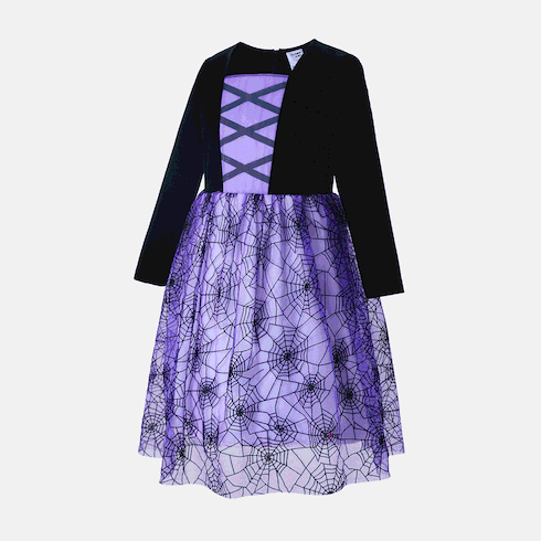 Go-Glow Illuminating Dark Dress with Light Up 3D Print Skirt Including Controller (Built-In Battery) Purple big image 3