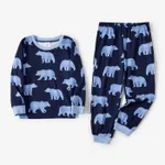 Christmas Family Matching Bear Print Long-sleeve Pajamas Sets(Flame resistant)  image 6