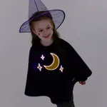 Go-Glow Halloween Illuminating Purple Cape with Wizard Hat with Light Up Moon and Stars Including Controller (Built-In Battery)  image 5