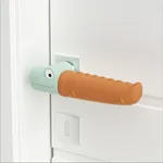 Tampa de proteção de maçaneta de porta de silicone - Ferramenta anti-colisão e antiestática para crianças Cor de Caqui