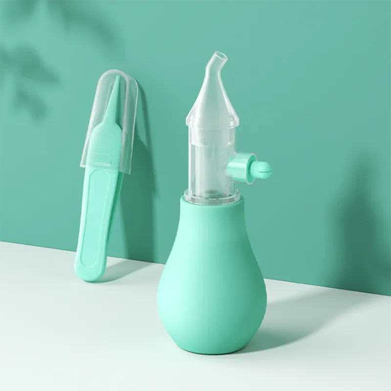 Baby Nasal Aspirator - Infant Nasal Suction Cleaner for Clearing Mucus and Boogers Green