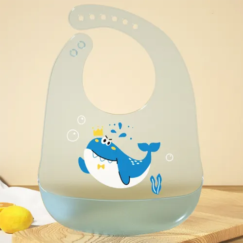防水矽膠嬰兒圍兜 - 防止進餐時出現污漬和溢出物