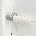 Tampa de proteção de maçaneta de porta de silicone - Ferramenta anti-colisão e antiestática para crianças Branco