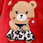 Bebê menina Natal urso animal macacão/meias  image 5