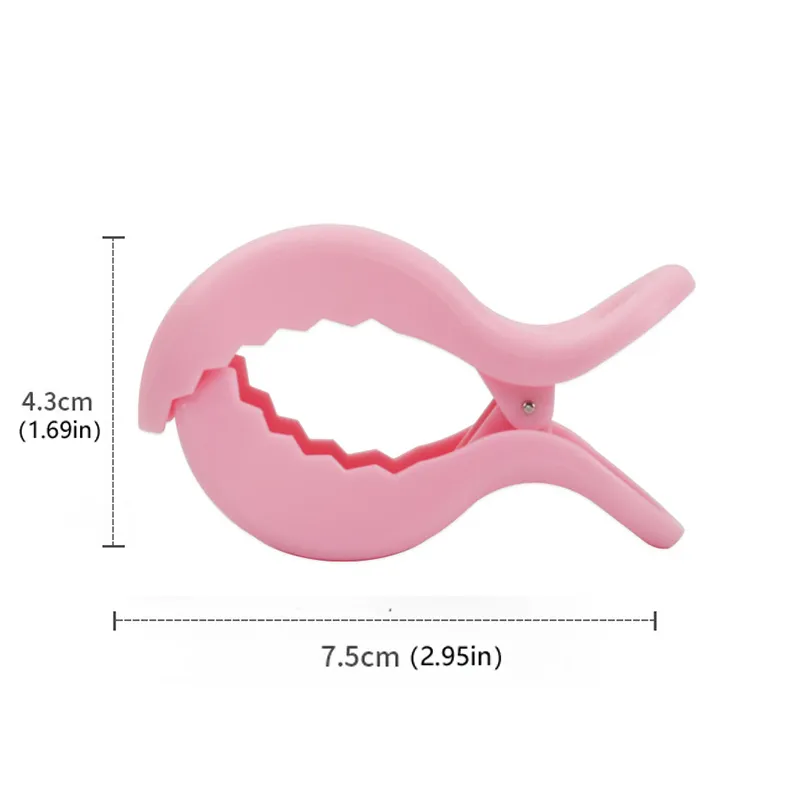 Multipurpose Large Plastic Clips for Baby Stroller, Carrying Basket, Blanket Cover Light Pink