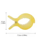 Multipurpose Large Plastic Clips for Baby Stroller, Carrying Basket, Blanket Cover Yellow