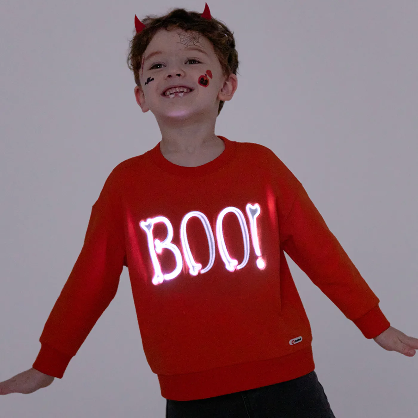 

Go-Glow Illuminating Sweatshirt with Light Up Letters Including Controller (Built-In Battery)