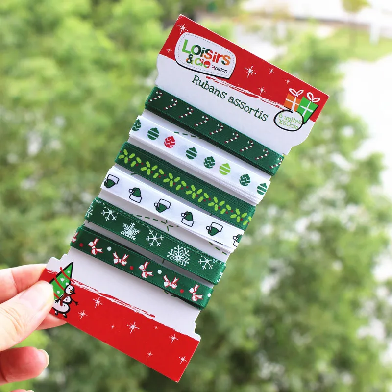 Christmas Gift Ribbon - Snowflake Satin Ribbon For Packaging