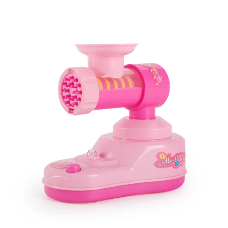 Mini Kitchen Set para Meninas: Mini Eletrodomésticos para Role-Play Feminino Rosa Claro
