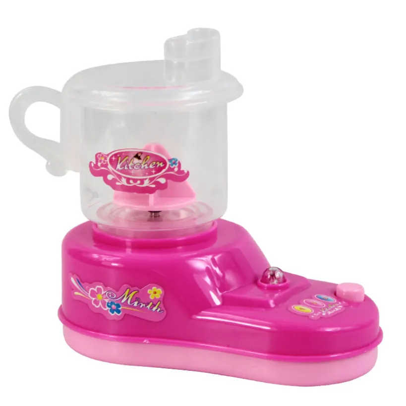 Mini Kitchen Set para Meninas: Mini Eletrodomésticos para Role-Play Feminino Rosa