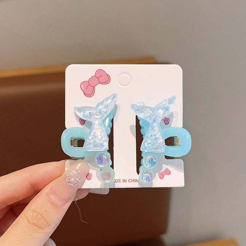 

2-pack Toddler/kids Mermaid shape exquisite small clip hair accessories