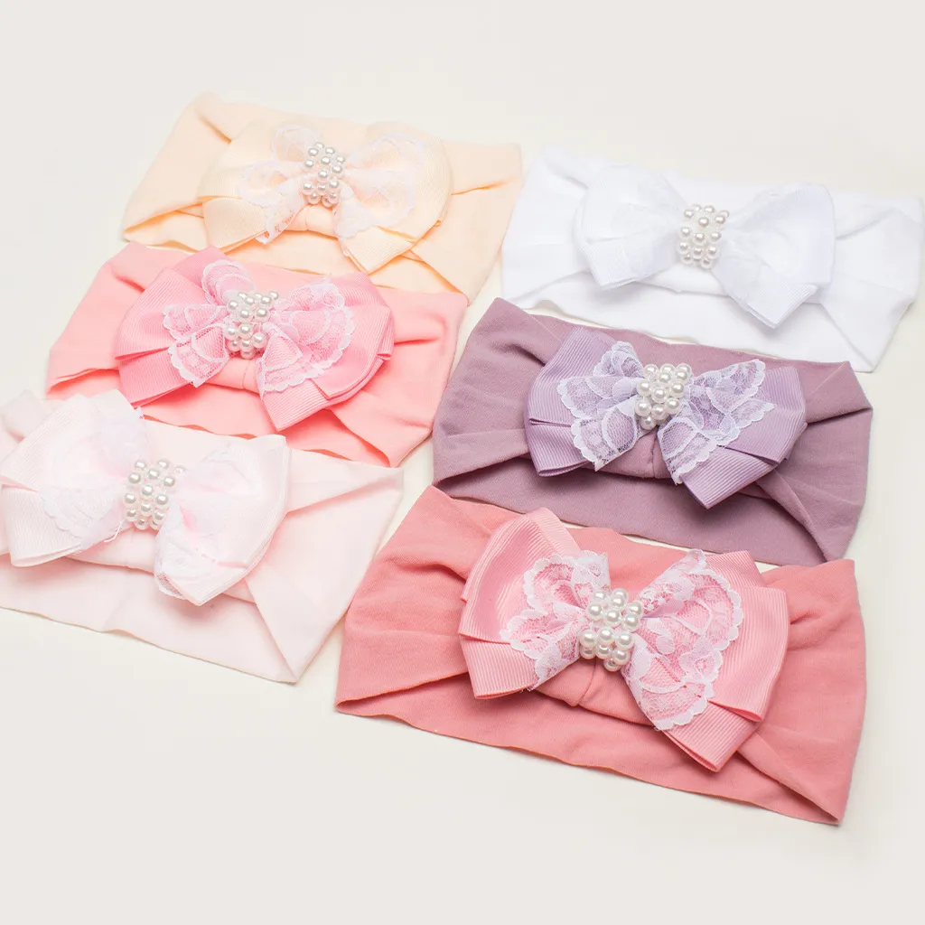 Baby/toddler Sweet Fashion bow headband White big image 1