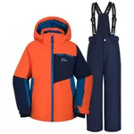 2PCS Kid Boy/Girl Windproof Waterproof Winter Ski Jacket & Pants Set Snow Suit Orange