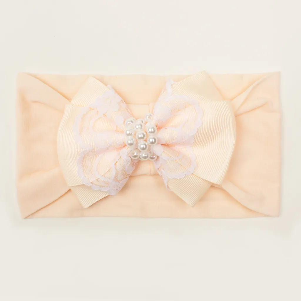 Bandeau Sweet Fashion bow pour bébé/tout-petit Abricot big image 1