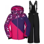 2PCS Kid Boy/Girl Windproof Waterproof Winter Ski Jacket & Pants Set Snow Suit Pink