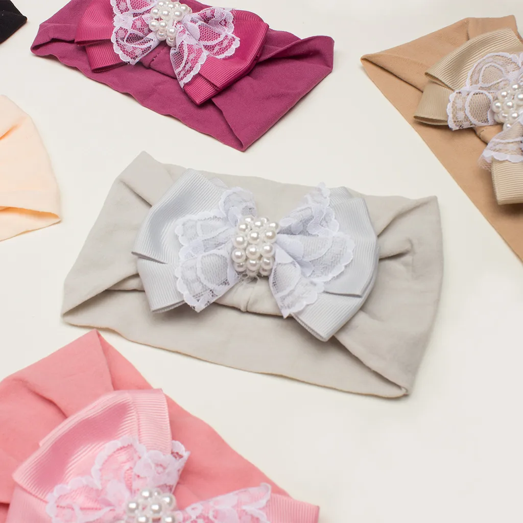 Bandeau Sweet Fashion bow pour bébé/tout-petit Gris big image 1