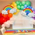 DIY Birthday Party and Holiday Party Rainbow Balloon Set 104 Pieces  image 3