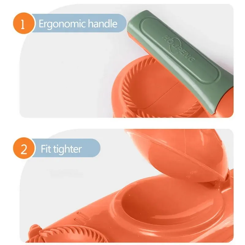 Dumpling Wrapper Mold Set with Dumpling Maker Orange image 4