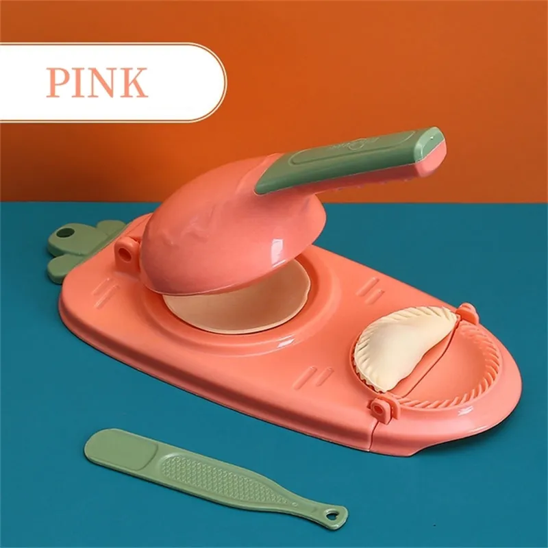 Dumpling Wrapper Mold Set with Dumpling Maker Pink