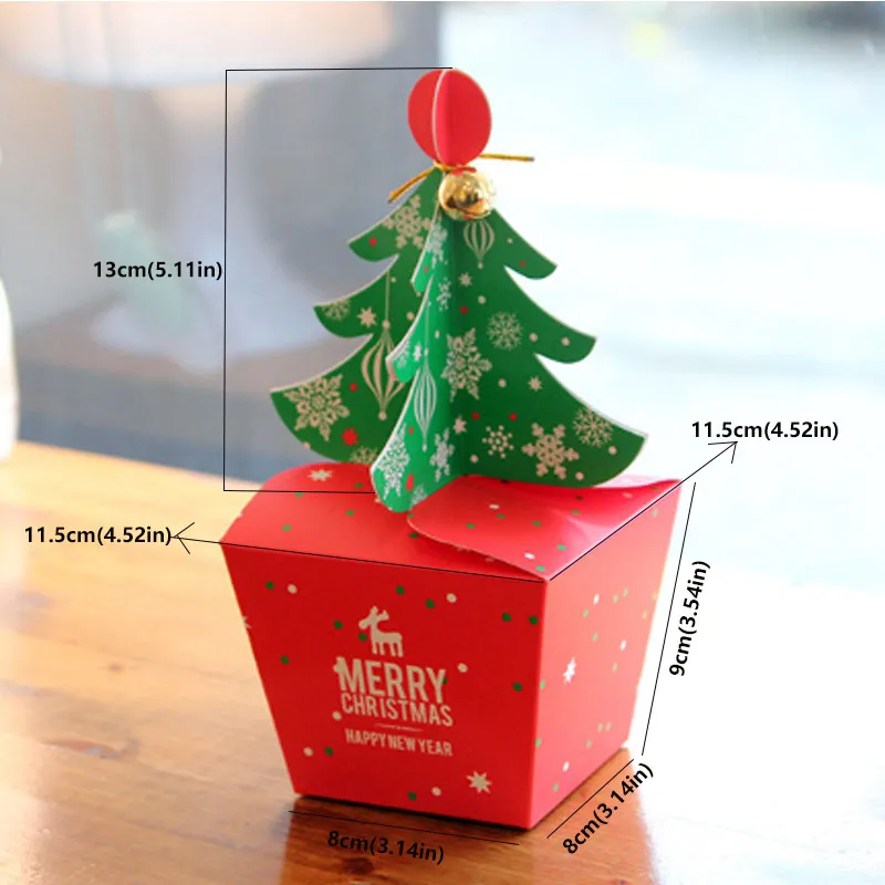 Handmade DIY Christmas Tree Box Candy Gift Box