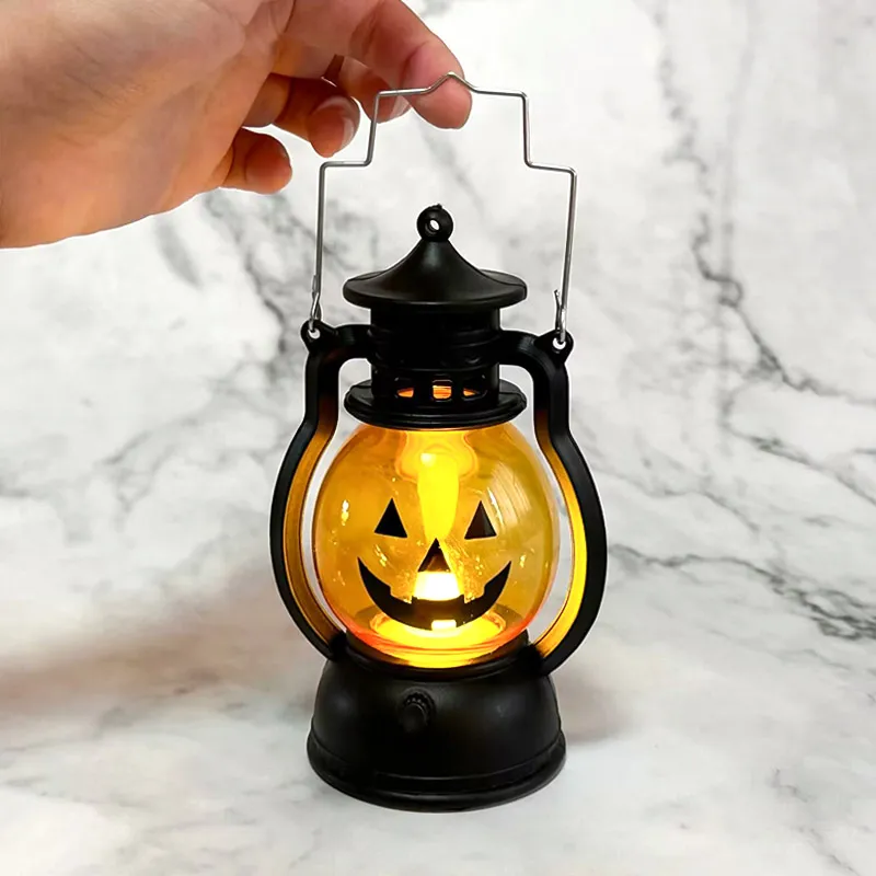 Halloween Oil Lamp Portable Pumpkin Lantern Skull Home Decoration big image 5