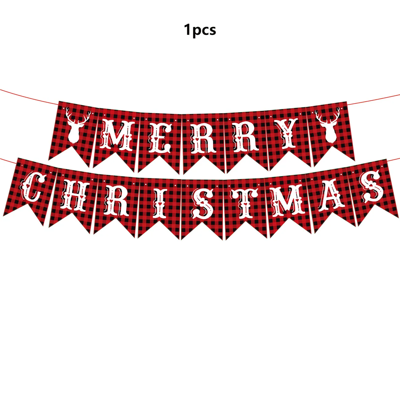 Noël jetable Paper Cup Assiette Serviette de table Set avec nappe Flag Décoration Tissu Rouge big image 1