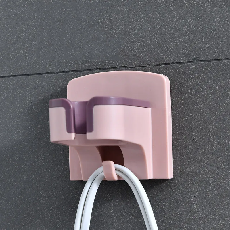 Single-Unit Hair Dryer Holder - No Drill White image 2