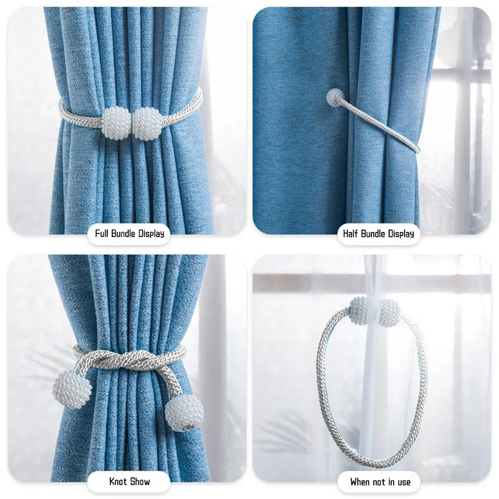 2-Pack Magnetic Curtain Tiebacks  image 3