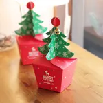 Caixa de árvore de Natal DIY feita à mão Caixa de presente de doces  image 4
