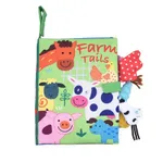 Tear-Proof 3D Cloth Books for Early Learning and Infant Playtime Green