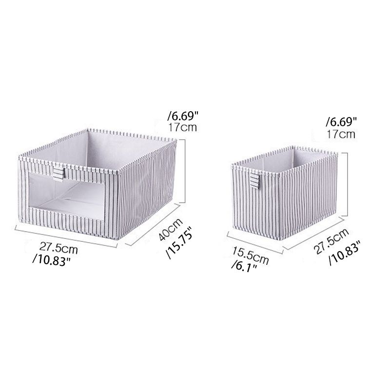 Multi-functional Non-woven Fabric Storage Box For Underwear And Stationery With Folding Design