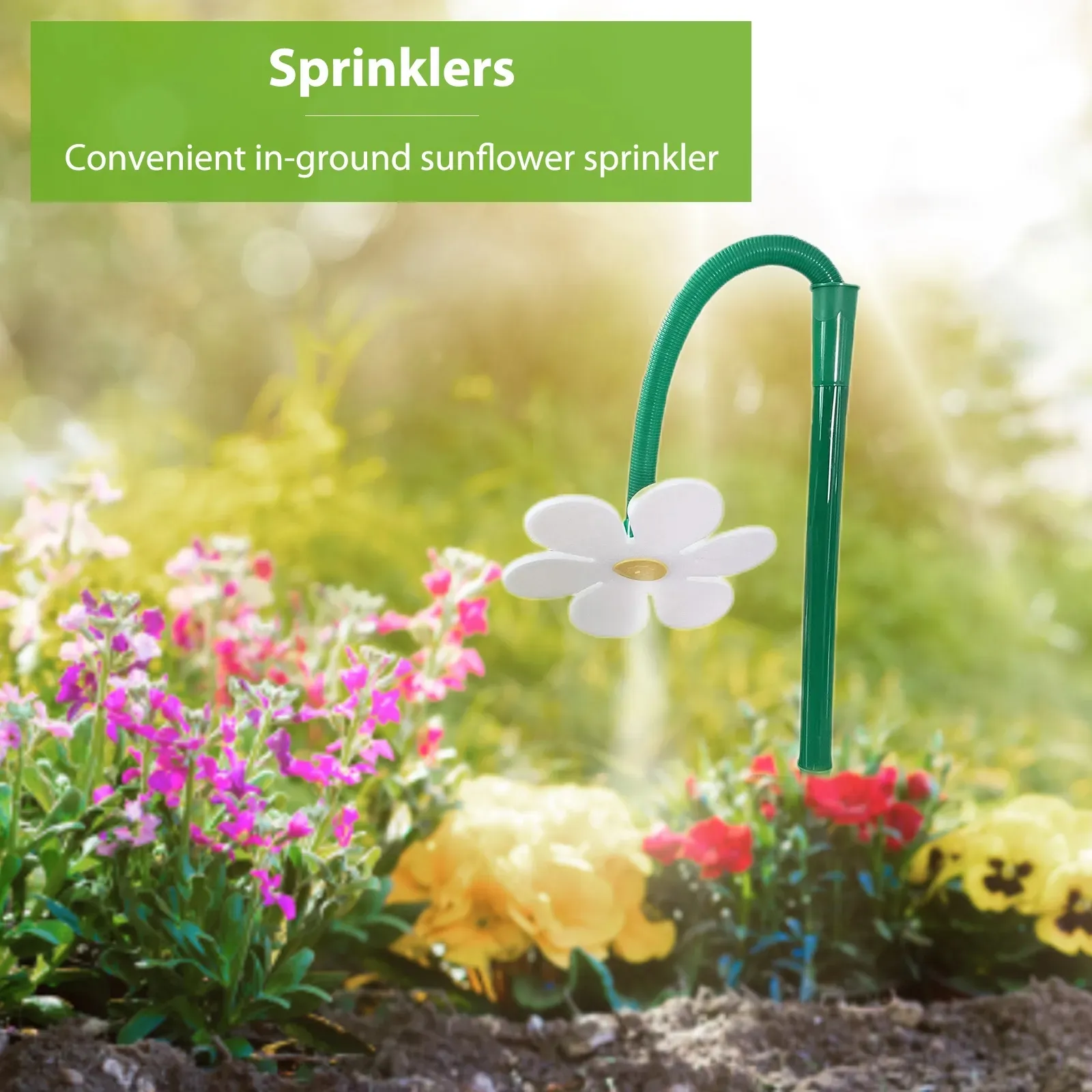 Sunflower Lawn Sprinkler for Garden Irrigation and Watering White image 5