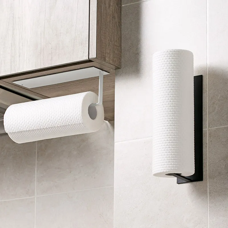 No-Drill Toilet Paper Holder with Hook Design to Securely Hold Tissue Roll Without Falling big image 5