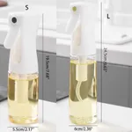 Precision Oil Sprayer for Home Kitchen Air Fryers with High-Pressure Nozzle White